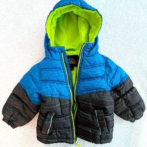 Toddler Hooded Zipper Puffer Jacket~12 months